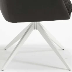 Tischsessel in Anthrazit und Weiß - Garrysa (2er Set)