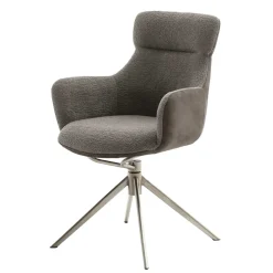 Tischsessel in Schlamm - Eliva (2er Set)