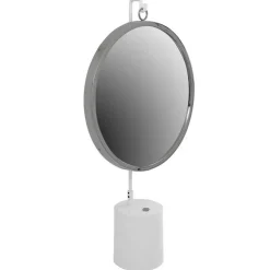 Tischspiegel in Silberfarben und Weiß - Cavan