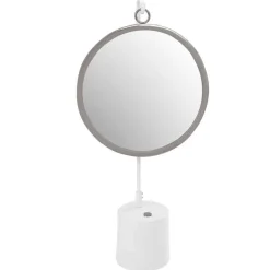 Tischspiegel in Silberfarben und Weiß - Cavan