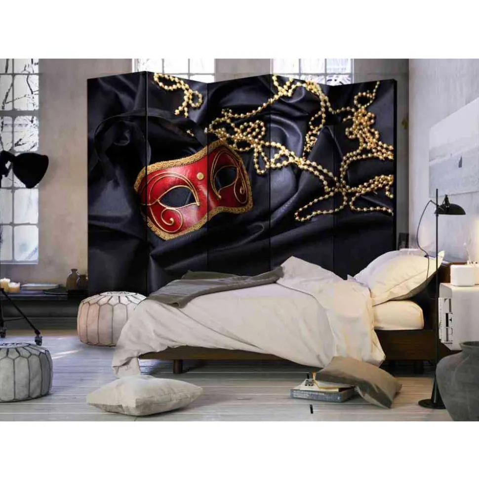 5-tlg Design Paravent Karneval in Venedig - Guneos
