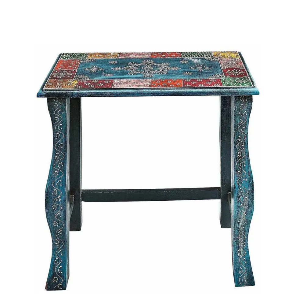 Toller Dreisatztisch in Blau & Bunt - Faneno (dreiteilig)