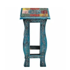 Toller Dreisatztisch in Blau & Bunt - Faneno (dreiteilig)