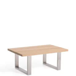 Toller Loft Couchtisch mit Edelstahl Bügelfüßen - Colorio