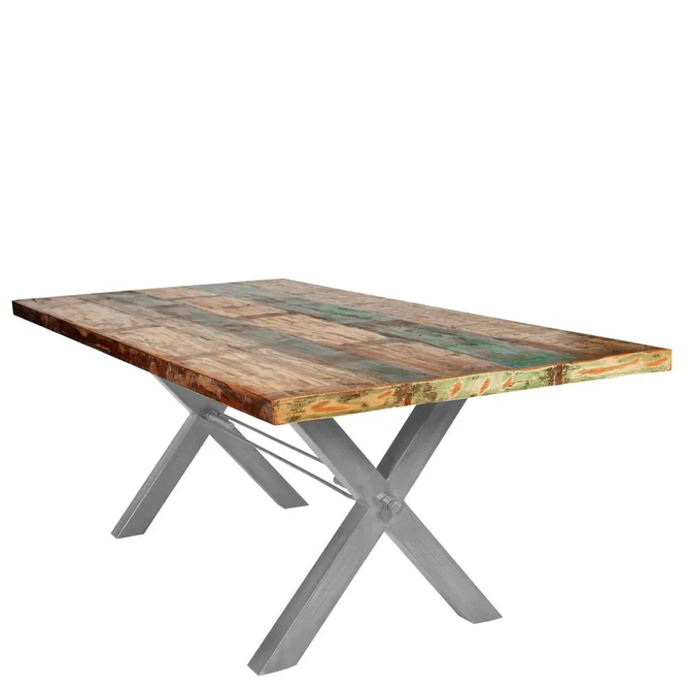 Toller Shabby Chic Tisch aus Altholz Bunt - Teas