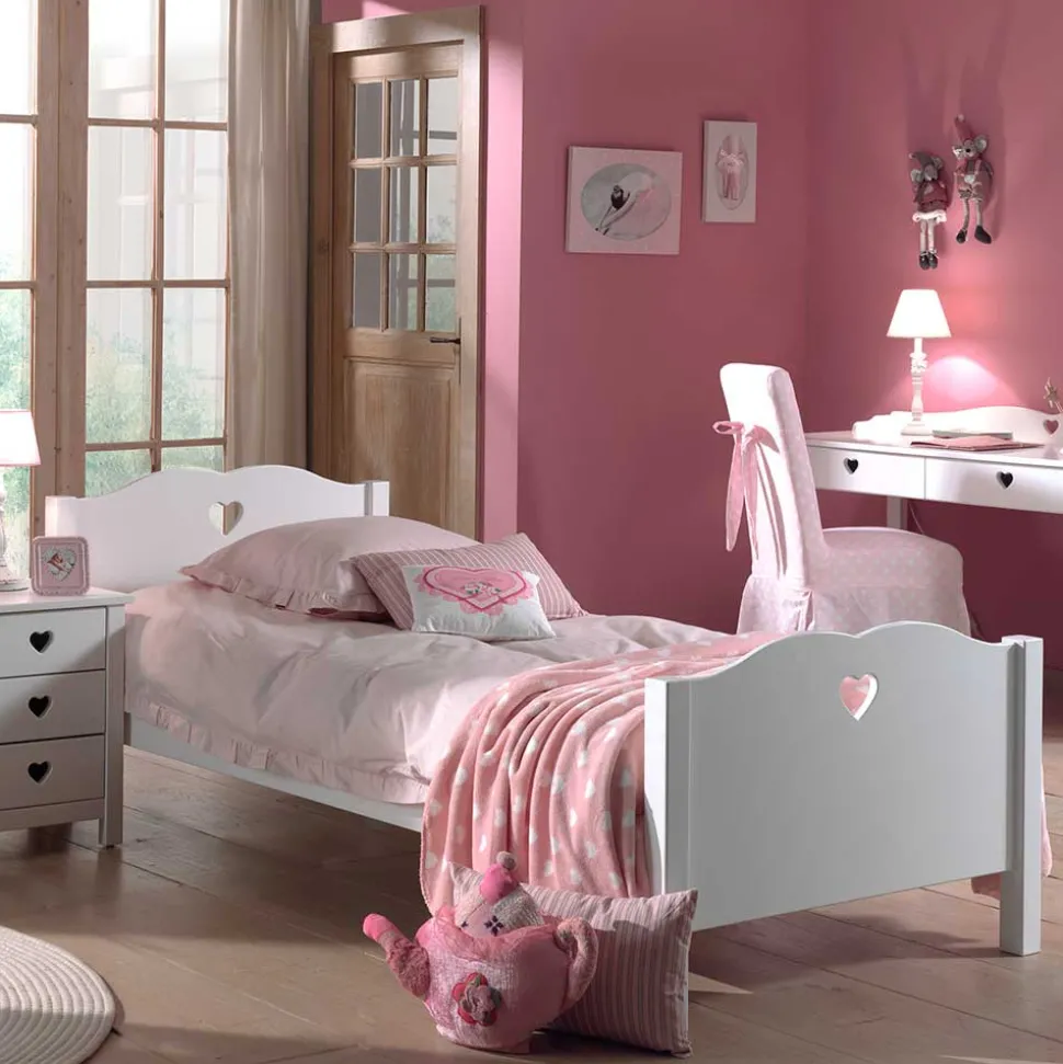 Tolles Jugendzimmermöbel Set Grandory in Weiß (vierteilig)