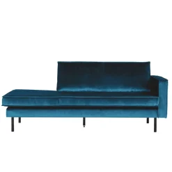 Tolles Retro Sofa Cumagon mit Samt in Blau