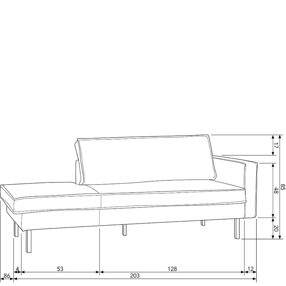 Tolles Retro Sofa Cumagon mit Samt in Blau
