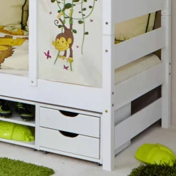 Tolles Spielbett Castalla in Weiß