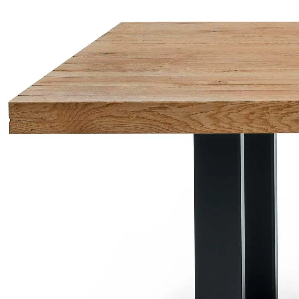 Topp Esstisch mit Platte Wildeiche geölt - Vastillo