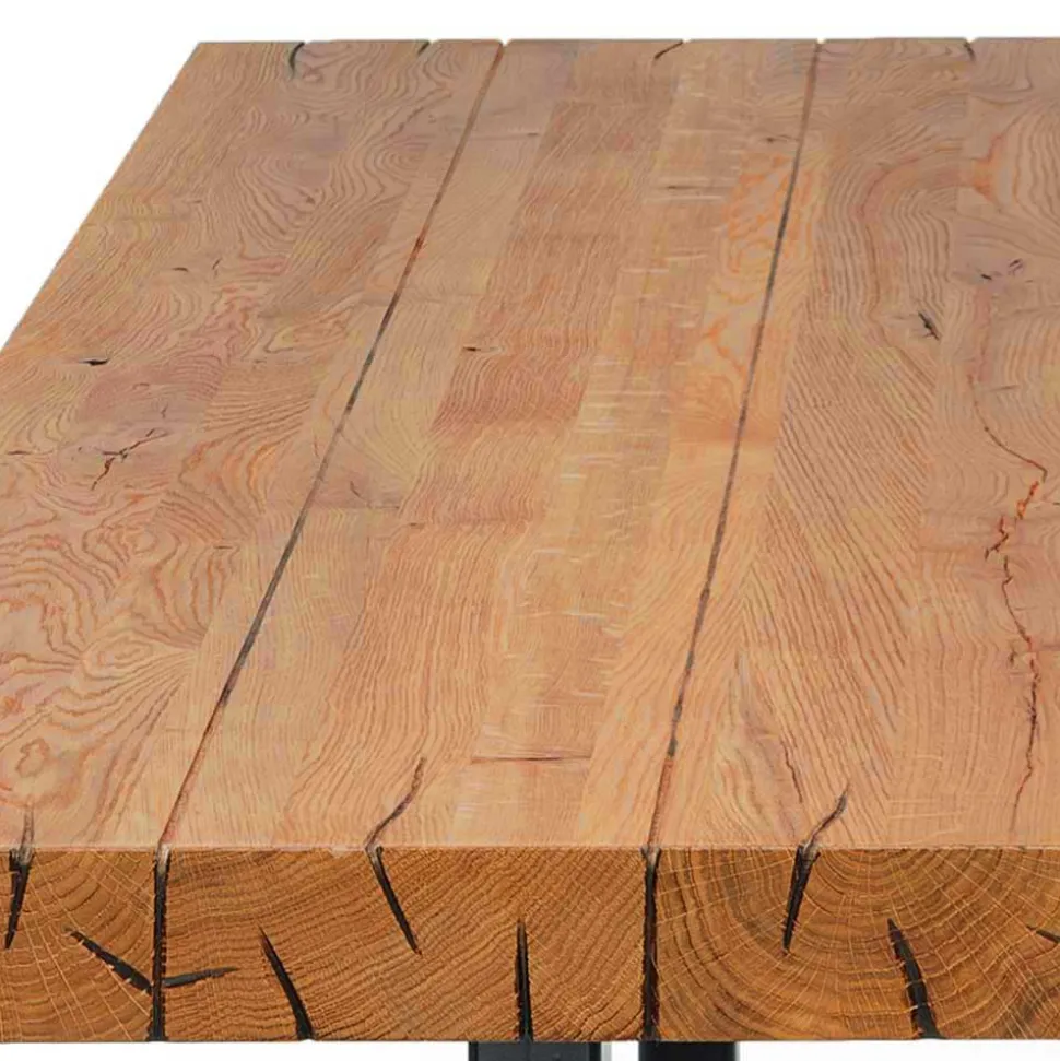 Topp Esstisch mit Platte Wildeiche geölt - Vastillo