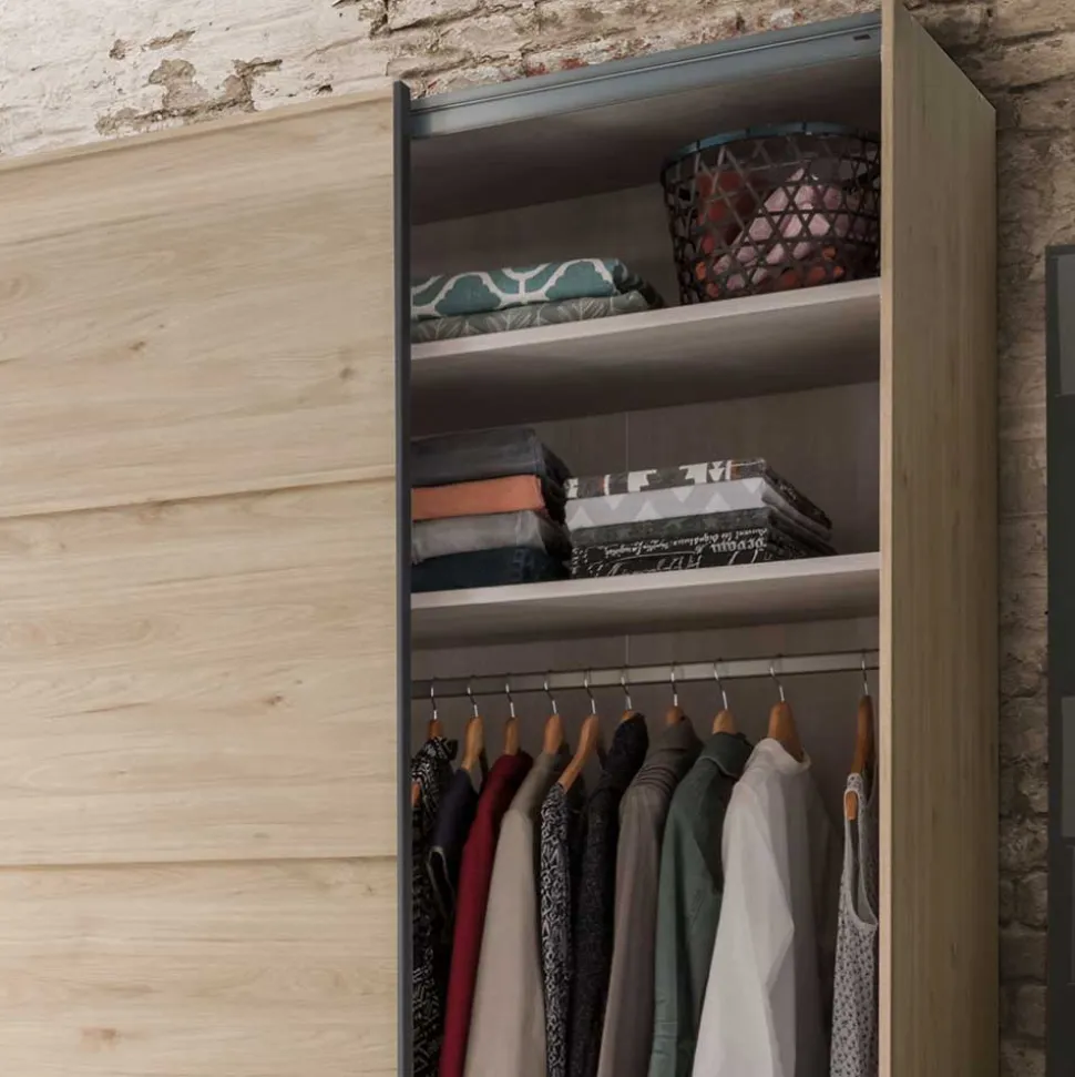 Topp Schlafzimmerschrank mit zwei Schwebetüren - Licruva