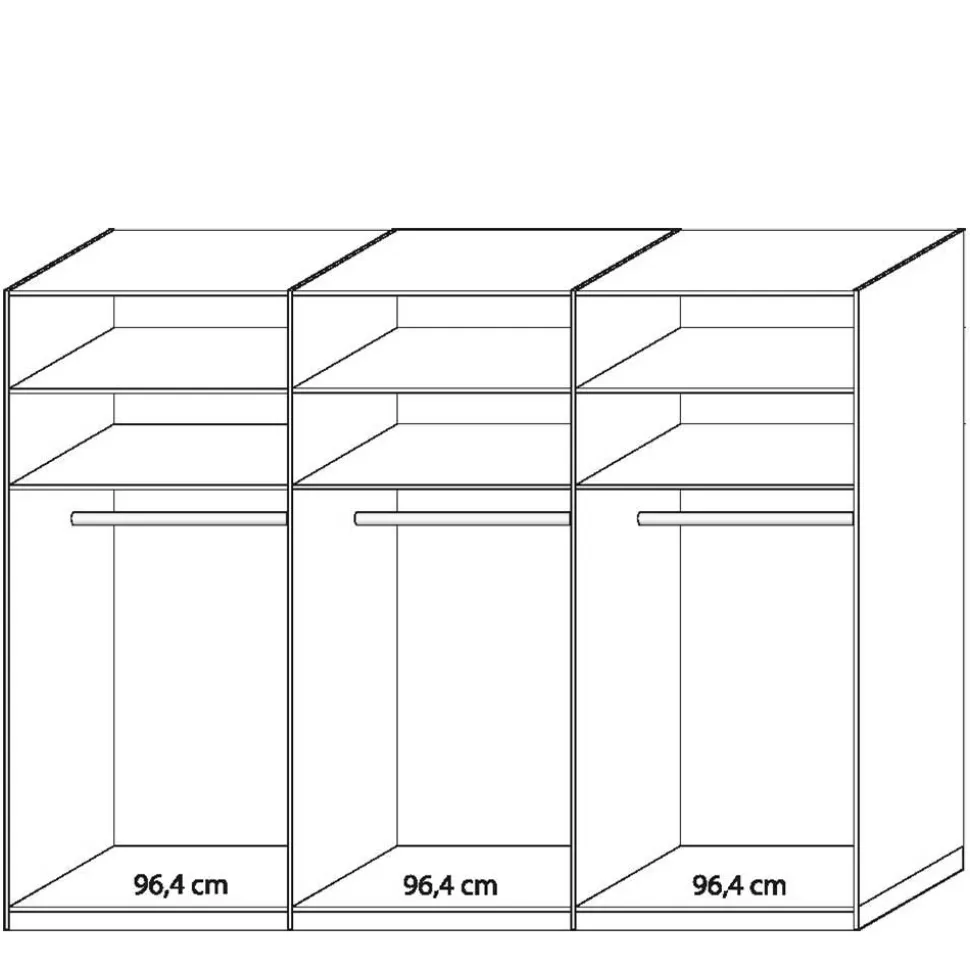 Topp Schlafzimmerschrank mit zwei Schwebetüren - Licruva
