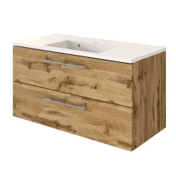 Topp Waschplatz Kombi in Holz - Lemnas (zweiteilig)