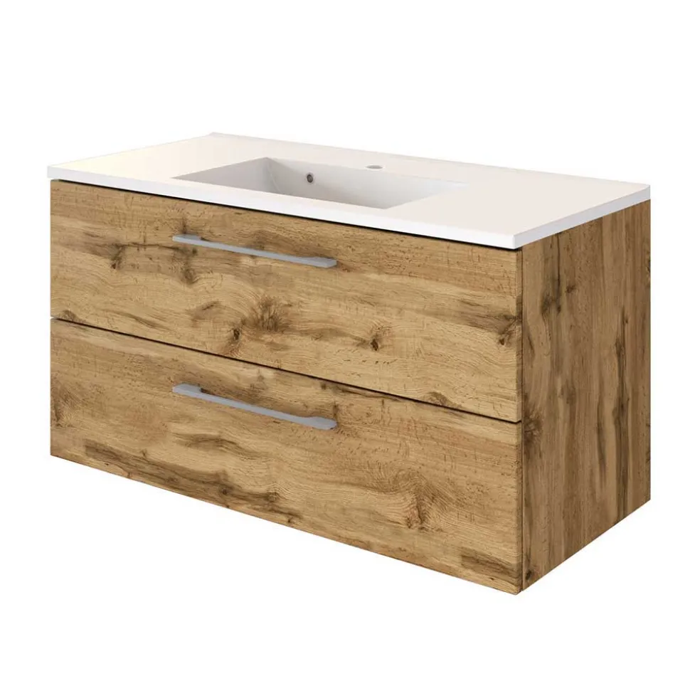 Topp Waschplatz Kombi in Holz - Lemnas (zweiteilig)