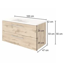 Topp Waschtisch mit Becken zum Aufhängen - Lemnas