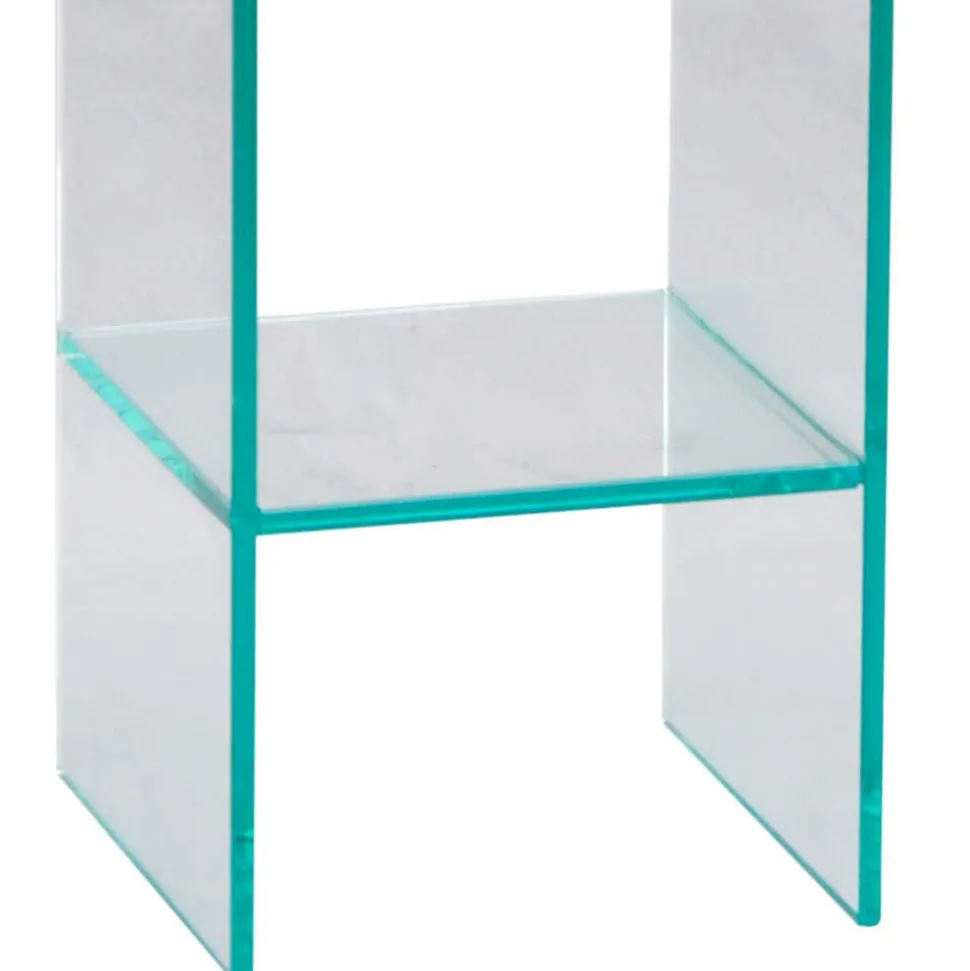 Transparente Blumensäulen aus Glas - Josie (dreiteilig)