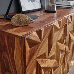 Türen-Kommode aus Sheesham Massivholz - Akke