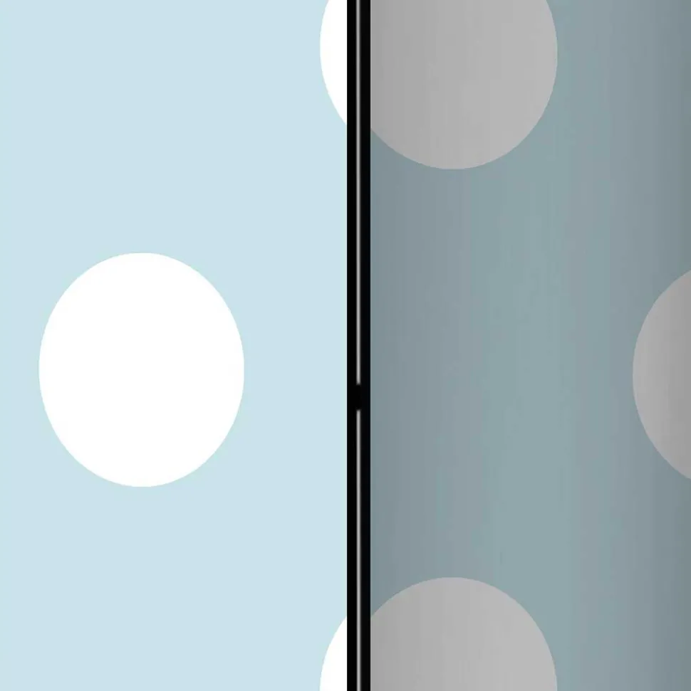 Trennwand Paravent in Hellblau mit weißen Punkten - Atlantis