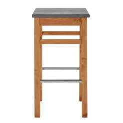 Tresenhocker in Grau und Kiefer Lauge - Ribardo