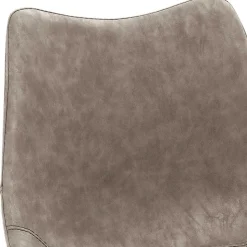 Tresenstuhl in Lichtgrau Kunstleder - Atela