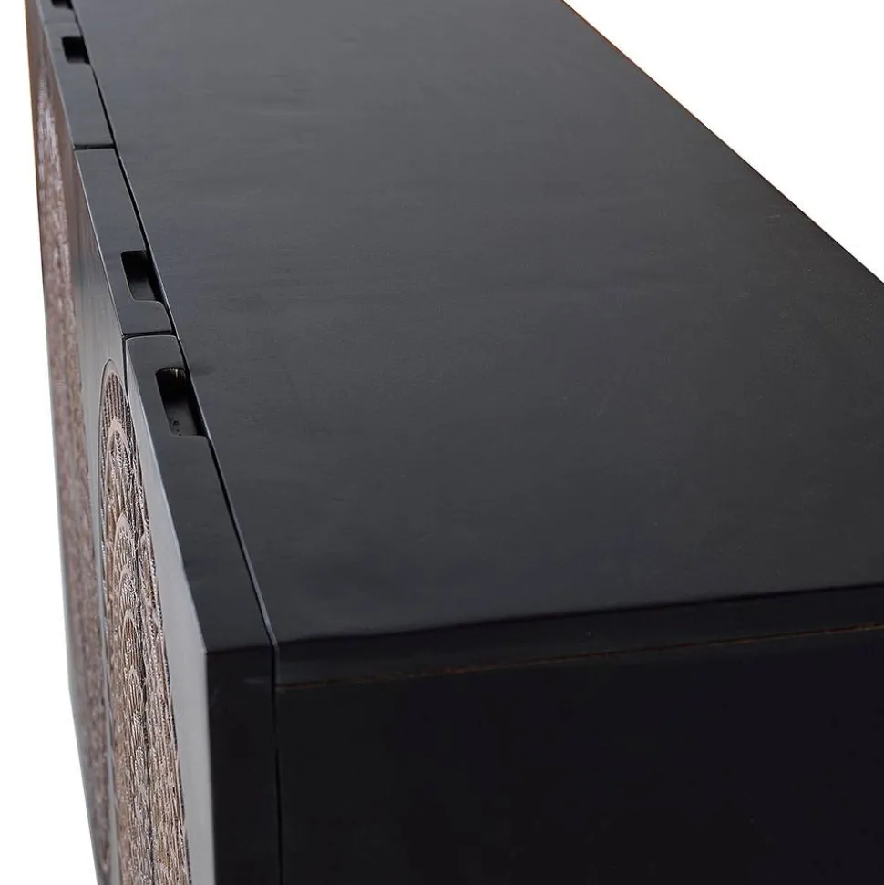 4-türige Design Kommode mit Mandala Schnitzerei - Synessa