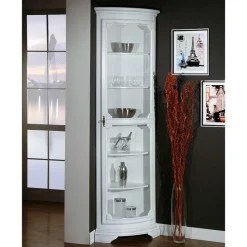 1-türige Eckvitrine im Vintage Design - Zarinas