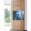 1-türige Eck-Vitrine in Eiche Bianco - Vernella