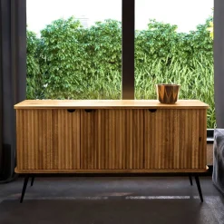 3-türige Holzkommode aus Wildeiche massiv - Casarius