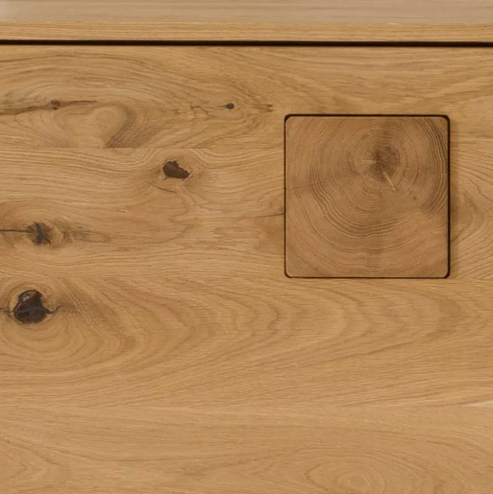 2-türige Kommode aus Massivholz Wildeiche - Millena