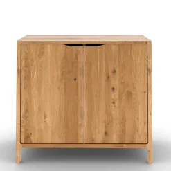 2-türige Kommode aus Wildeiche Massivholz - Laida