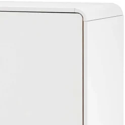 2-türige Kommode in Weiß mit Eiche - Kolreva