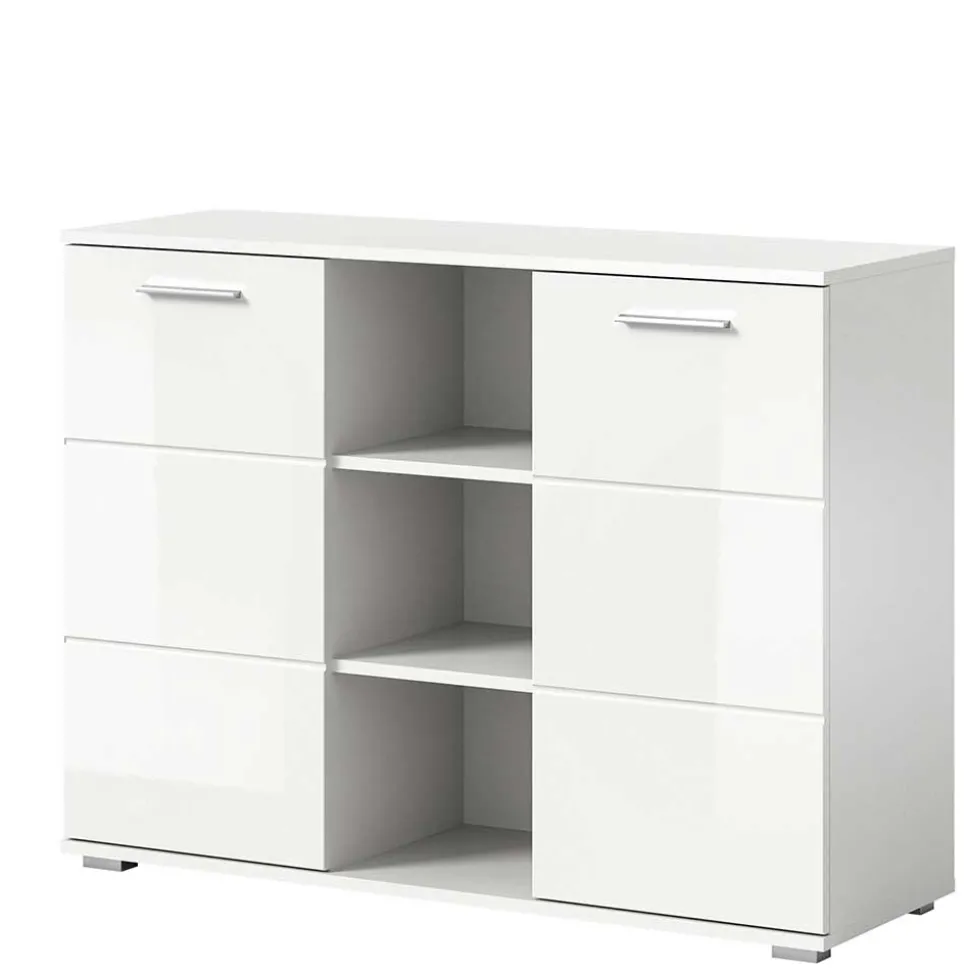 2-türige Kommode mit drei offenen Fächern - Rugova