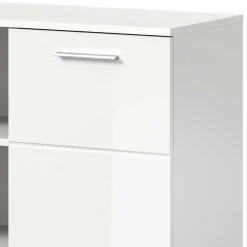 2-türige Kommode mit drei offenen Fächern - Rugova