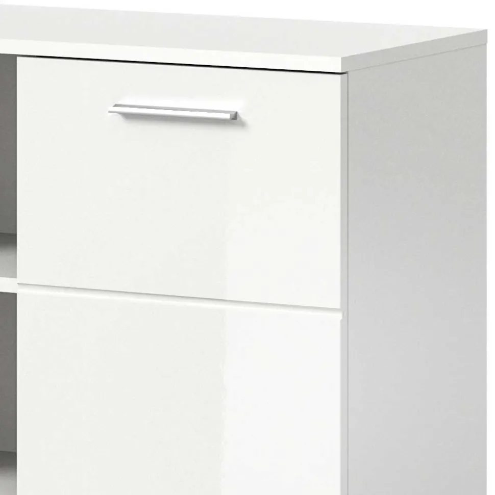 2-türige Kommode mit drei offenen Fächern - Rugova