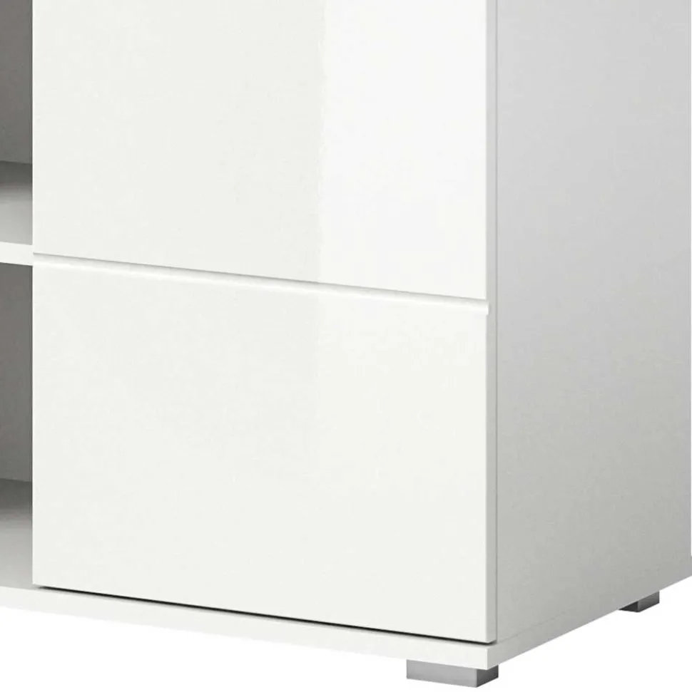 2-türige Kommode mit drei offenen Fächern - Rugova