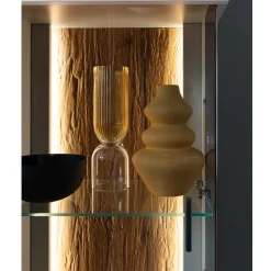 1-türige Wohnzimmervitrine 45x199x37 cm - Apulco