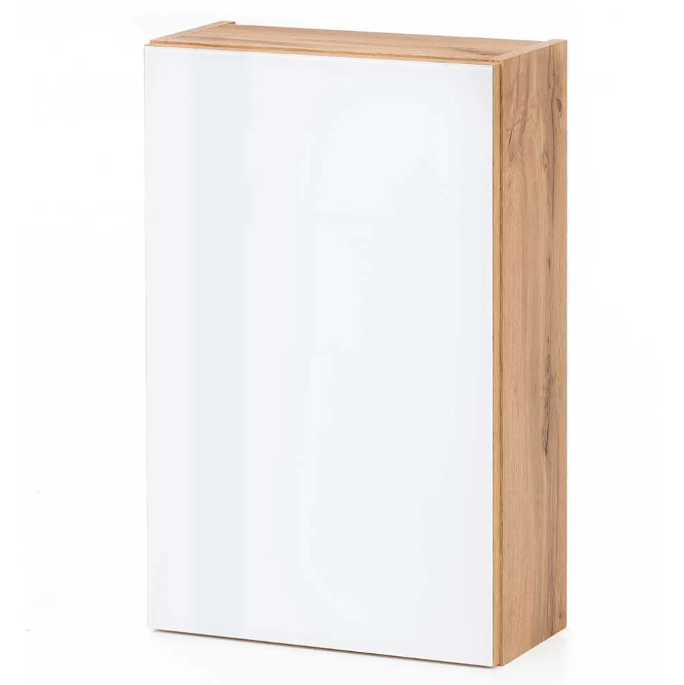 1-türiger Bad Oberschrank mit Glasbeschichtung - Vrendina