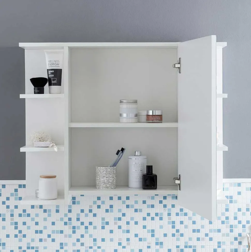 1-türiger Bad Spiegelschrank mit Regalen - Giulia