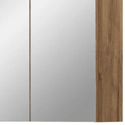 3-türiger Bad Spiegelschrank 80 cm breit - Steikun