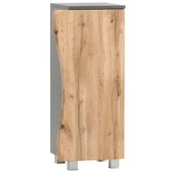 1-türiger Badschrank mit Naturkante Dekor - Breznia