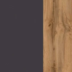 1-türiger Badschrank mit Naturkante Dekor - Breznia