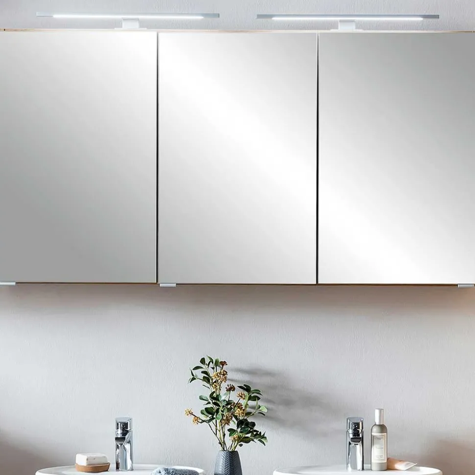 3-türiger 3D Spiegelschrank fürs Badezimmer - Drumias