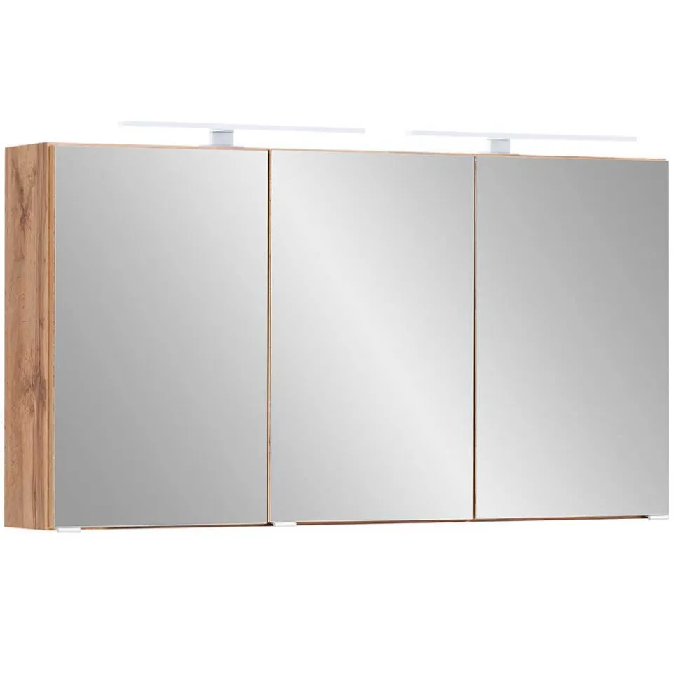 3-türiger 3D Spiegelschrank fürs Badezimmer - Drumias