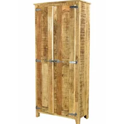 2-türiger Design Dielenschrank aus Mangobaum - Suennas