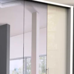 2-türiger Falttüren Kleiderschrank mit Spiegel - Zidarie