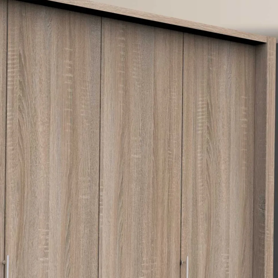 2-türiger Falttüren Schrank mit acht Schubladen - Zayun