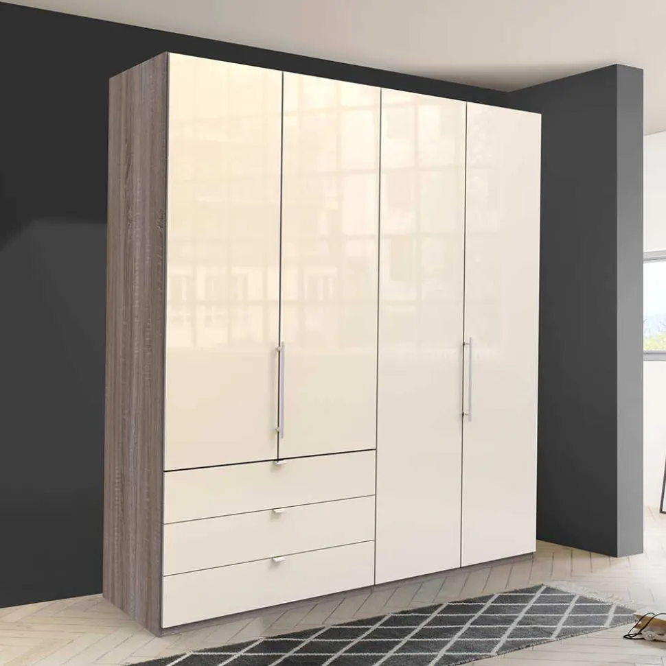2-türiger Falttürenschrank 200cm in Creme - Calassina