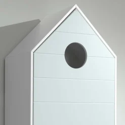 1-türiger Kinderschrank in Hausform 58x172x37 - Indefiva