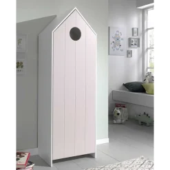 1-türiger Kinderzimmerschrank in Hausoptik - Indefiva